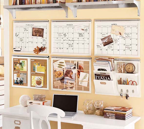white home office furniture colors photo