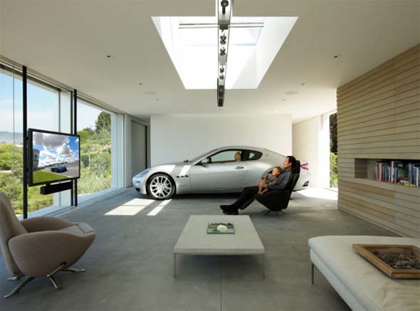 modern garage interior design idea
