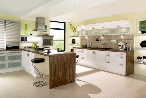 elegant kitchen set renovation design idea