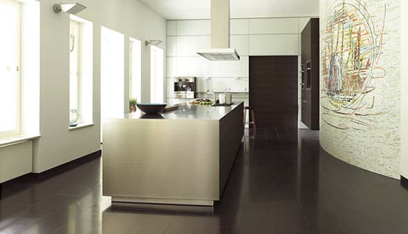 futuristic kitchen design set interior idea
