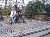 Erika communing with Hans, and Holden Caufield in Central Park