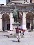 Momento de imitar estátua!