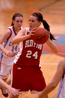 Taylor Wenger <br>looks to pass vs LCC