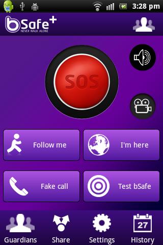 bsafe-personal-safety-alarm for android screenshot
