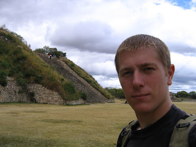 Ian at Monte Alban near Oaxaca City Mexico winter 2007-2008