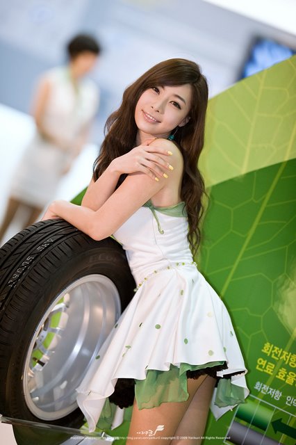luxury cars and car show girls  seoul motor show 2010