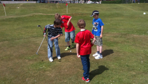Cubs on the Golf Course