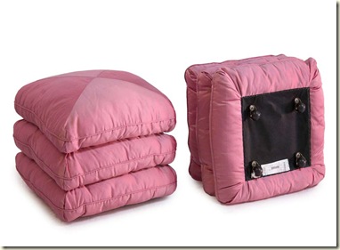 pink ottoman
