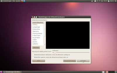 Ubuntu-Linux Optimierung: Bildschirmschoner abschalten