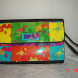 Abstract Color Clutch 11.5" x 8" SOLD