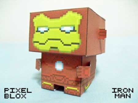 PixelBox Ironman Papercraft
