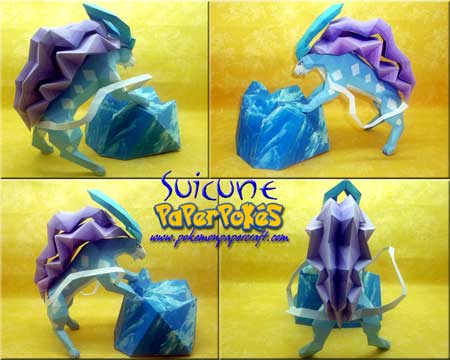 Pokemon Suicune Papercraft
