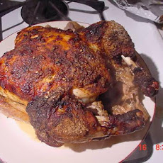 Chicken, Basted Deli Rotisserie Chicken on a Spit?