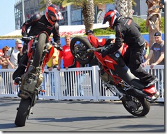 Nick & Ernie about to ;kiss tires;
