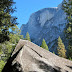 Half Dome and sharp rock