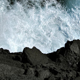 Foamy sea