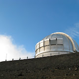 Below the UK Infrared Telescope (UKIRT)