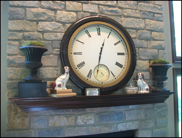fireplace mantel
