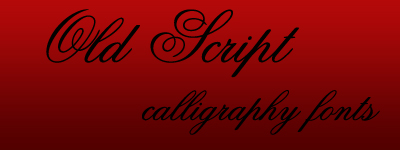 old script calligraphy fonts