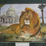Watercolor Lion done by Renne Jarvis Nowak