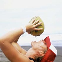 drinking coconut-water-woman1