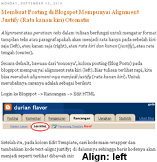 alignment left alignment left