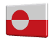Animated 3D Greenland flag