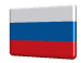 Animated 3D Russia flag