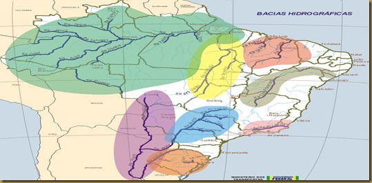 mapas das bacias hidrografica do brasil