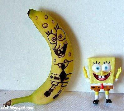 Seni kreatif dalam buah pisang