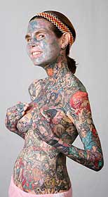 Cewek Tato Full Body Masuk Guinness Book | Foto & Video Julia Gnuse  