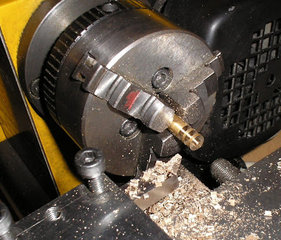 Maching small brass wheels