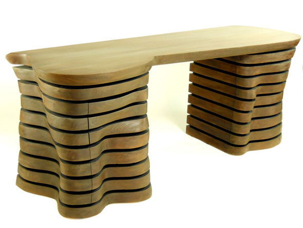 unique wave table desk furniture design