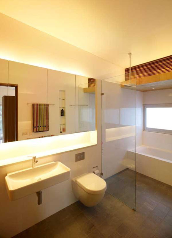 simple and clean bathroom interior plans