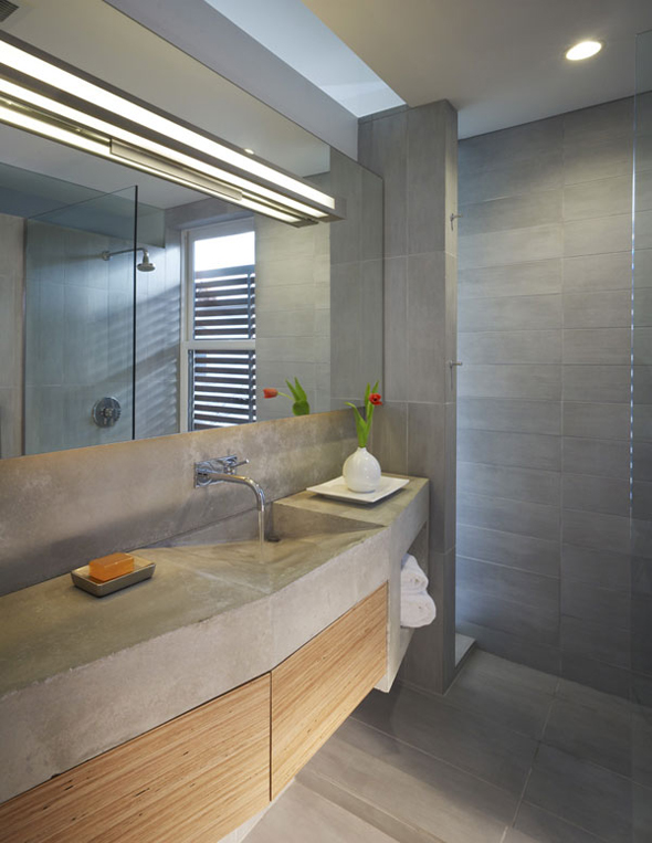 modern sink bathroom with mirror design ideas