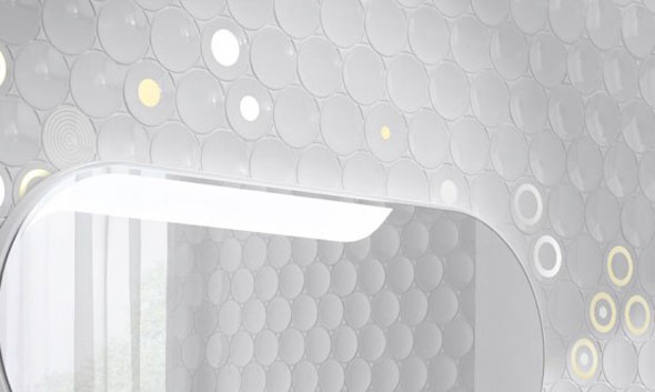 futuristic bathroom wall mirror designs inspiration