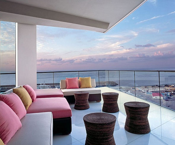 simple and clean terrace interior design ideas