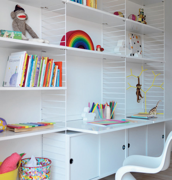 minimalist and simple scandinavian shelves design
