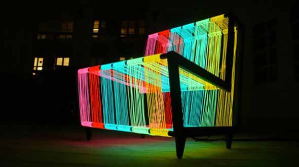 amazing illuminated armchair furniture design pictures