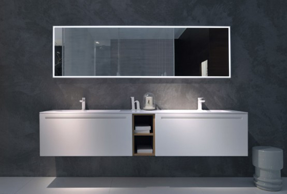 cabinet and mirror bathroom furniture design