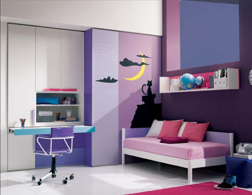 ideas for decorating teenage girl. purple theme teenage girls