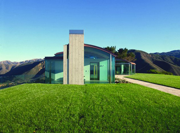 modern glass house decorating design plans