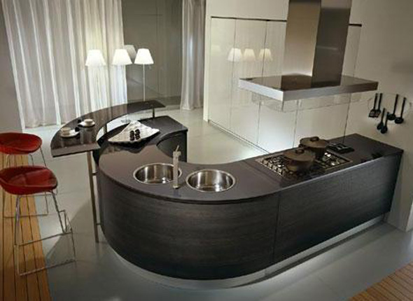 u shaped kitchen model layout design