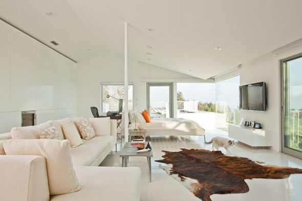 modern elegant white interior layout design