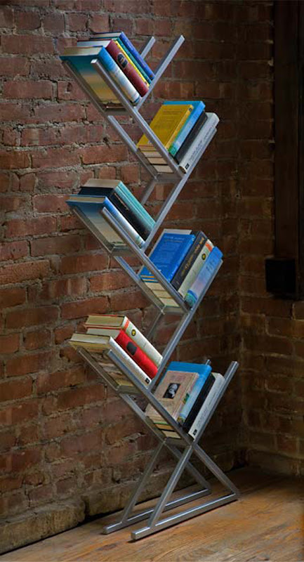 minimalist corner bookcase storage design ideas