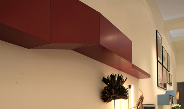 elegant wall modular shelving storage design
