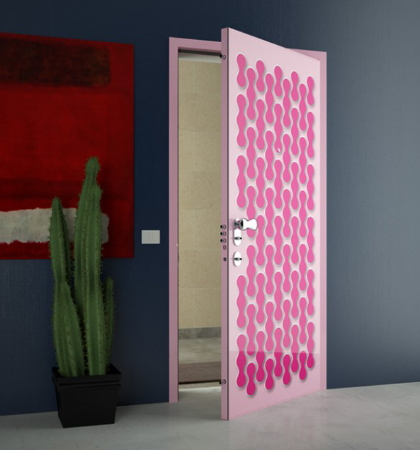 modern cheer pink door printing design ideas