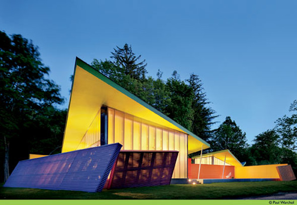 modern colorful palette prefab house design