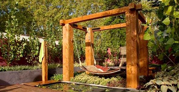 Romantic Garden Gazebo Wooden Furniture Design Ideas for Outdoor Relaxation
