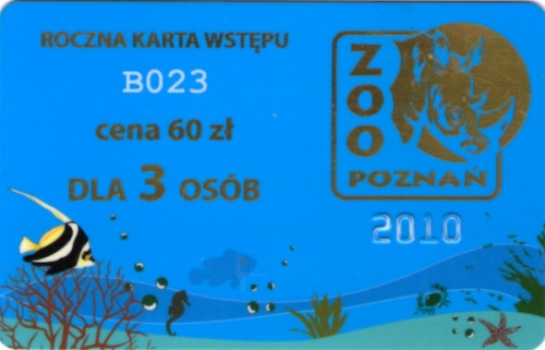 Roczny karnet dla trzech osób do poznanskiego zoo - kupiliśmy go na początku roku, jeszcze przed podwyżką cen biletów, gdy kosztował tylko 60 zł!